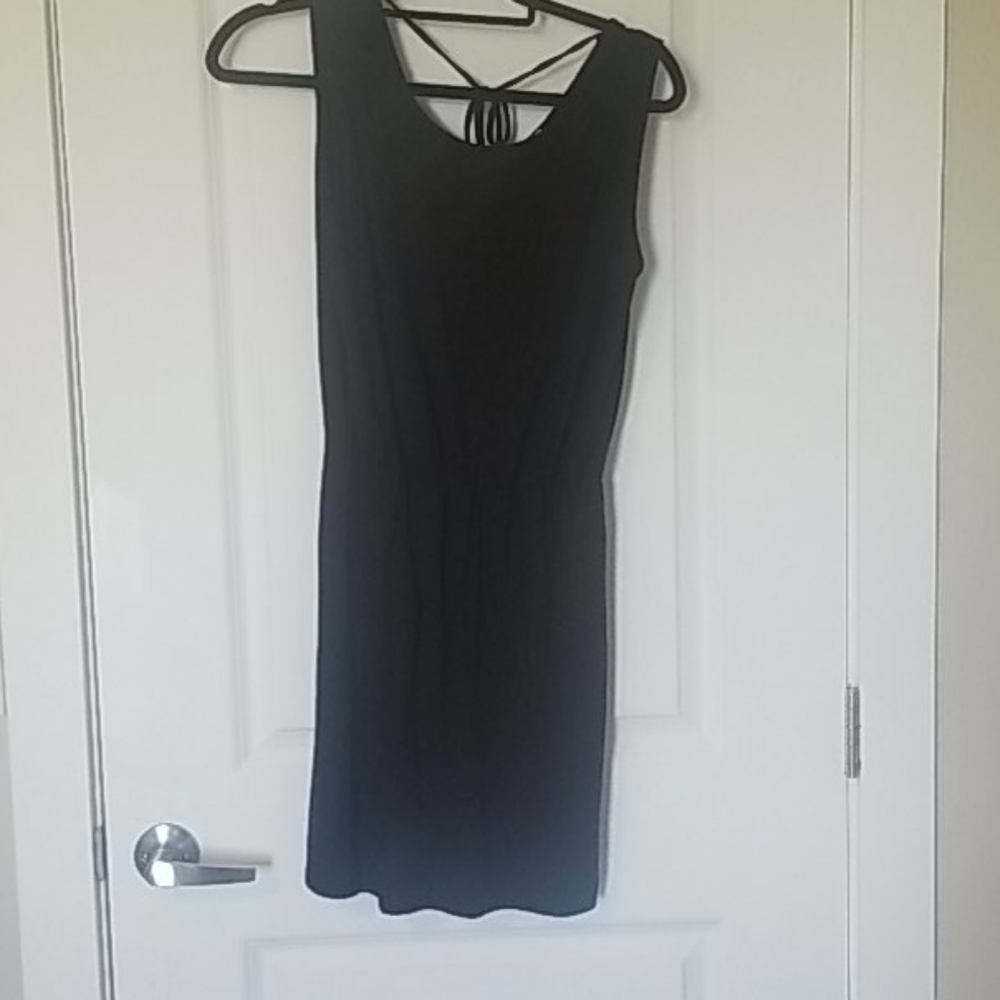 Ann taylor loft black tank dress